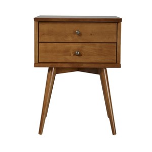 Table de chevet <span class=keywords><strong>en</strong></span> bois massif décorative pour la maison Sanhui avec 2 tiroirs pieds <span class=keywords><strong>en</strong></span> bouleau pour chambre salon - Product Image 2