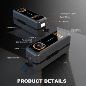 Nuevo Compresor de Aire Portátil Inalámbrico de 12V para Auto, con Manómetro Digital, 10000mAh, Monitor de Presión de Neumáticos, Luz de Emergencia - Product Image 6