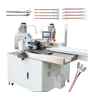 เครื่องจัดเรียงสายเคเบิลแบบหัวเดียวสำหรับเคลือบดีบุก หัวคู่สำหรับตัด ปอก และบิดลวด พร้อมเครื่องจีบในตัว - Product Image 1