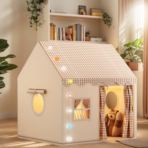 Tenda da Gioco Minimalista <span class=keywords><strong>per</strong></span> <span class=keywords><strong>Bambini</strong></span> con Porta con Cerniera, <span class=keywords><strong>Casetta</strong></span> Giocattolo <span class=keywords><strong>per</strong></span> Interni <span class=keywords><strong>per</strong></span> <span class=keywords><strong>Bambini</strong></span> Piccoli, Grande <span class=keywords><strong>Casetta</strong></span> <span class=keywords><strong>per</strong></span> Giochi di Ruolo <span class=keywords><strong>per</strong></span> <span class=keywords><strong>Bambini</strong></span> - Product Image 6