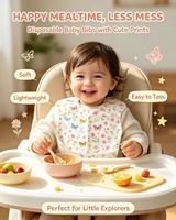 Bavoir jetable pour bébé, film PE anti-fuite, tablier jetable pour restaurant, repas des enfants