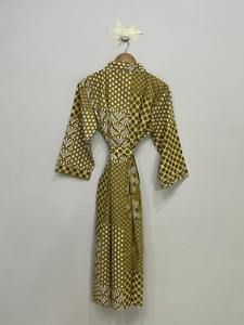 Kimono de Manga Larga 100% Algodón, Impresión Digital, Transpirable y Ecológico, Corte Holgado, Aproximadamente 50 Pulgadas - Product Image 2