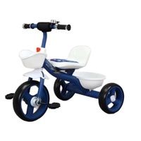 Vente flash : tricycle enfant 3 roues en plastique avec grand panier arrière et siège confortable pour les enfants de 2 à 6 ans