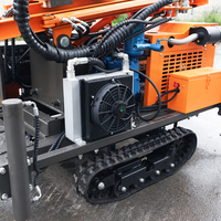 Machine de forage portable sur remorque pour puits d'irrigation de 200 m, machine de forage de puits d'eau, machine de forage de mine à vendre