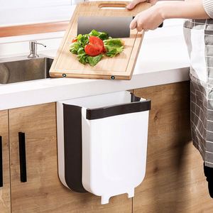 Cajas de almacenamiento respetuosas con el medio ambiente cubos de <span class=keywords><strong>basura</strong></span> plástico para colgar en el hogar bote de <span class=keywords><strong>basura</strong></span> plegab - Product Image 4