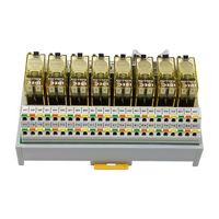 Module de relais à bornier à ressort 8 canaux 8A 24VDC AC/DC, étanche, avec fonction de protection électromagnétique Shimaide