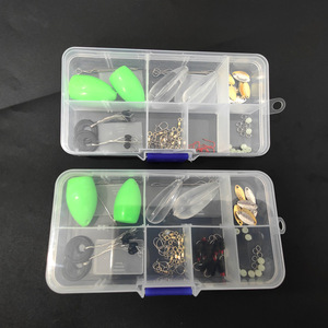 Ensemble de crochets de pêche à la mouche bande blanche flottant/coulant aide à la coulée cible de <span class=keywords><strong>carpe</strong></span> en plastique pour lac avec graines de melon Spinnerbait - Product Image 5