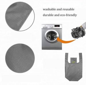 Sac de courses pliable en polyester lavable, réutilisable, vierge, prix de gros Chine - Product Image 5