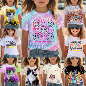 Venta caliente lindo diseño de impresión corta ropa de verano informal bebé niño niños y niñas niños ropa <span class=keywords><strong>camiseta</strong></span> Top - Product Image 3