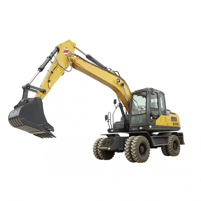 Stable Performance XE150WD Wheeled Excavator Hydraulic Digging Equipment for Municipal Engineering and Site Transfer Operation
