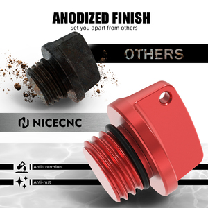NICECNC M20x2.5 อลูมิเนียมฝาปิดช่องเติมน้ำมันสำหรับฮอนด้า VTR1000F 1998-2005 <span class=keywords><strong>VFR1200X</strong></span> 2014-2015 CBR1000S 2014-2016 - Product Image 5
