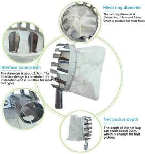 Herramientas <span class=keywords><strong>de</strong></span> Hardware para jardín agrícola rojo, <span class=keywords><strong>recogedor</strong></span> <span class=keywords><strong>de</strong></span> <span class=keywords><strong>manzanas</strong></span> <span class=keywords><strong>de</strong></span> 8,2 pies, poste recolector <span class=keywords><strong>de</strong></span> frutas con cesta, <span class=keywords><strong>recogedor</strong></span> <span class=keywords><strong>de</strong></span> frutas portátil telescópico - Product Image 3