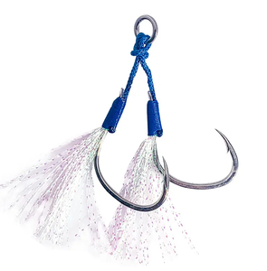 Anzuelos de Pesca Mustad Rojos de Metal de Alta Calidad, Tamaño 3/0, para Pesca en el Mar con Flasher Luminoso, Hechos en China - Product Image 3
