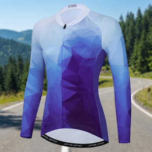 เสื้อจักรยานสำหรับผู้หญิงปี 2026 คุณภาพสูง ออกแบบฟรี แขนสั้น ซิปเต็มตัว ผ้ายืดสแปนเด็กซ์/โพลีเอสเตอร์ ป้องกันรังสียูวี ทรงแข่งขัน - Product Image 2