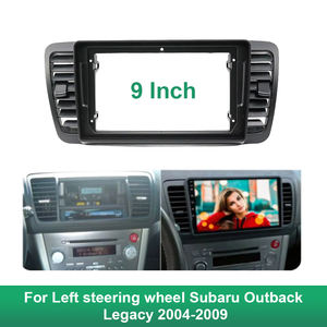 Sol direksiyon Subaru Outback Legacy 2004-2009 için 9 inç 2 Din araba Stereo radyo fasya Dash Player DVD çerçeve paneli Trim - Product Image 6