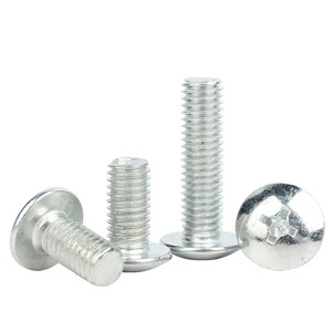 Vis métrique à tête ovale en acier inoxydable, filetage standard, finition brute, pour l'assemblage d'équipements - Product Image 3