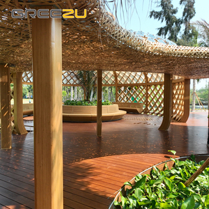 Casa da Giardino in Bambù Durevole con Personalizzazione, Casa di Legno di Bambù Prefabbricata per il Tempo Libero con <span class=keywords><strong>Moduli</strong></span> <span class=keywords><strong>Prefabbricati</strong></span> e Rimovibili - Product Image 5