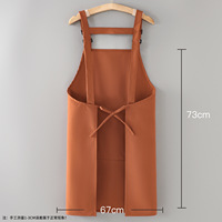 Tablier sans manches en polyester réutilisable avec logo personnalisé pour les vendeurs de rue, les jeunes, la cuisine, l'usage domestique, imperméable