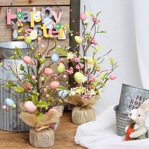 Nouveauté populaire 2026 : Mini arbre de 45 cm avec lumières LED en forme d'œuf, décorations pour la maison, fournitures de fête, décoration de Pâques - Product Image 2