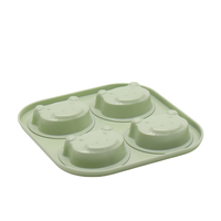 Moule à gâteau en acier au carbone à 4 cavités, forme de dessin animé, antiadhésif, mini moule à muffins, ustensile de cuisson pour four, pour desserts faits maison