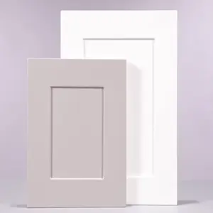 Puerta de armario de cocina de madera maciza estilo agitador blanco de América del Norte