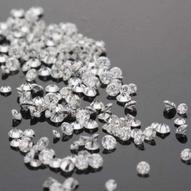 HMOIS melee diamond EF color cut VVS1 white round brilliant natural loose wholesale moissanite diamonds for moissanite jewelry