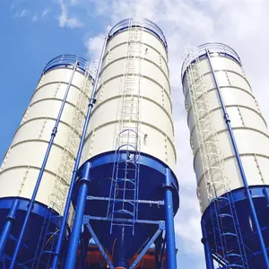 Satılık 50 ton 1000 ton yatay çiftlik çelik tahıl depolama siloları çimento silosu