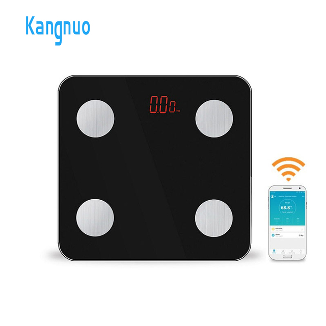 Personal bluetooth Wireless Smartphone App Sync Bmi Weight Analyzer Bathroom Electronic Digital Smart Scale for Body Weight