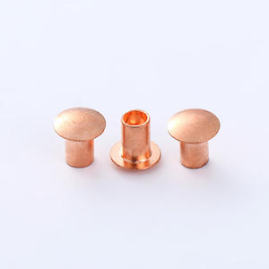 固定機用半管状リベット中国カスタム再アクセスレッド銅フラットヘッド - Product Image 6