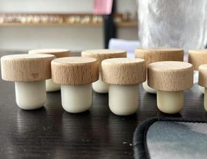 <span class=keywords><strong>Bouchon</strong></span> de vin en liège polymère en forme de T pour sceller les bouteilles de vin en chêne, bouchons de bouteilles pour spiritueux - Product Image 6