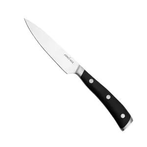 Couteau à fruits professionnel à manche forgé en acier inoxydable de 4 pouces, utilitaire de cuisine