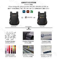 Sac à dos Fuliya personnalisé unisexe, décontracté, durable, imperméable, pour ordinateur portable, étudiant, école, avec ports USB et pour écouteurs