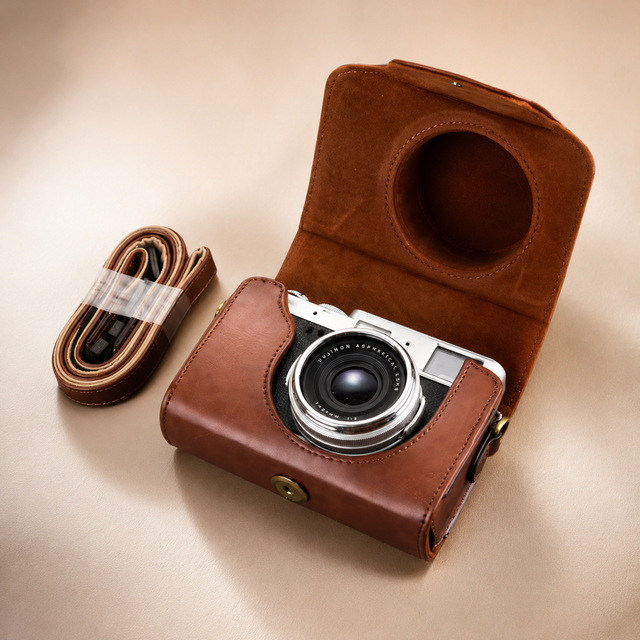 2026 New Style RTS Waterproof Shockproof PU Leather for Fujifilm X100V X30 Nikon J5 Panasonic GF9 LX100 Camera Case Bag