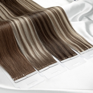 Extensiones de Cabello Humano con Cinta Adhesiva de Color Claro al por Mayor - Product Image 1