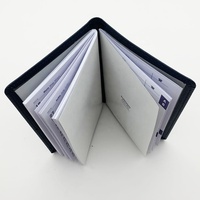Agenda annuel 2027, carnet en cuir PU bleu marine et noir, journal d'agenda personnalisé pour l'école et le bureau
