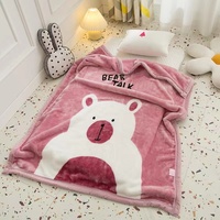 Chine Usine Personnalisé Personnalisé Pleine Taille Épais 1 Plis Tissé 100% Polyester Hiver Chaud Polaire Couverture En Gros