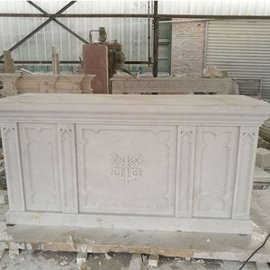 Autels en marbre sculptés à la main pour l'église à vendre - Product Image 5