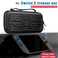 Pour Nintendo Switch 2 : Sac de transport rigide pour console de jeu, télécommande, câble de charge, pochette de rangement, étui de protection, poche pour cartes