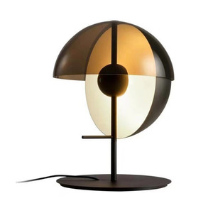 Nordic Art Creative Designer <b>Table</b> Lamp Personalized Hemispherical <b>Bedside</b> Lamp for Living Room Bedroom Oval Shade AC Power - Product Image 3