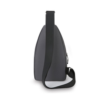 Sac bandoulière sport durable pour homme, sac de poitrine décontracté avec plusieurs poches zippées, sac hydrofuge, logo personnalisé