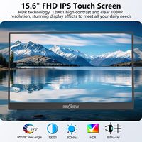 Monitor Gaming Layar Sentuh Kecil Monitor Portabel 1080P Multifungsi Ekstensi Layar Laptop Portabel