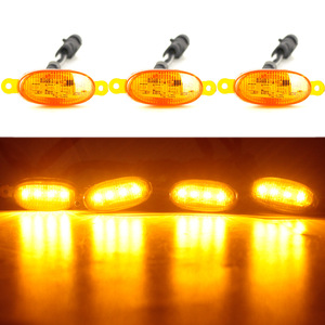 ไฟ LED สำหรับกระจังหน้ารถยนต์ ADT สีขาวรมควันและสีเหลืองอำพัน สำหรับรถยนต์ Tacoma รุ่น Universal 12V - Product Image 4