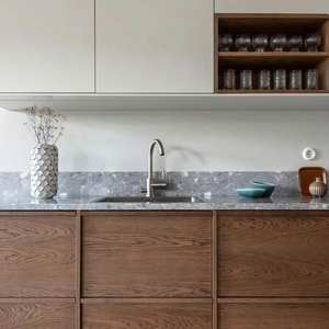 Chaises modernes, design de cuisines en PVC, Ette tout-en-un, armoire complète Aida, armoire de cuisine en acier, meubles de maison - Product Image 1