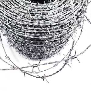 Harga pabrik 14 Gauge kawat Barb Hot Dipped galvanis kawat ganda gulungan kawat berduri untuk pagar pertanian - Product Image 1