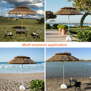 Gran oferta, sombrilla plegable <span class=keywords><strong>de</strong></span> aluminio personalizada <span class=keywords><strong>de</strong></span> fácil apertura, impermeable, Anti-UV, Beach Resort, <span class=keywords><strong>jardín</strong></span> al aire libre, Patio, <span class=keywords><strong>sombrillas</strong></span>, <span class=keywords><strong>Bases</strong></span> - Product Image 6