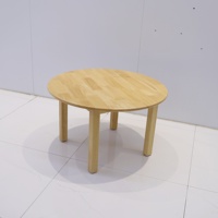 Table circulaire multifonctionnelle en bois massif pour les meubles des enfants d'âge scolaire, ensemble de meubles de maternelle