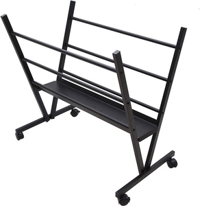Neues Metall-Kunstdruck-Display-Rack, Aufbewahrung ständer für Kunstwerke, Poster, Drucke, mit Rollen - Product Image 2