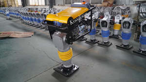 Mesin Pemadat Tanah Tamp Rammer 5.5-6.5HP Bertenaga Mesin Bensin <span class=keywords><strong>Robin</strong></span>, Model HCR100, Mesin Pemadat Rel Tinggi - Product Image 3