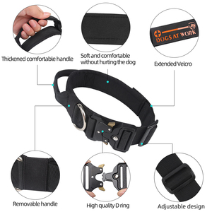 <span class=keywords><strong>Collar</strong></span> de entrenamiento para perros multicolor personalizado, <span class=keywords><strong>Collar</strong></span> elástico de nailon para perros, <span class=keywords><strong>Collar</strong></span> de hardware con hebilla de Metal para perros medianos y grandes - Product Image 4