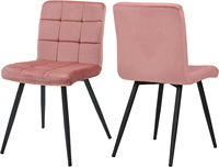 Chaise de salle à manger moderne contemporaine en velours gris Pieds en métal Meilleure vente à prix d'usine pour meubles de maison Chaise de salle à manger rembourrée